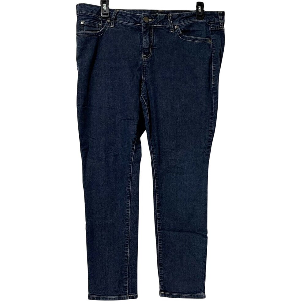 Torrid Womens Ankle Skinny Jeans Size 20S Dark Wash Denim